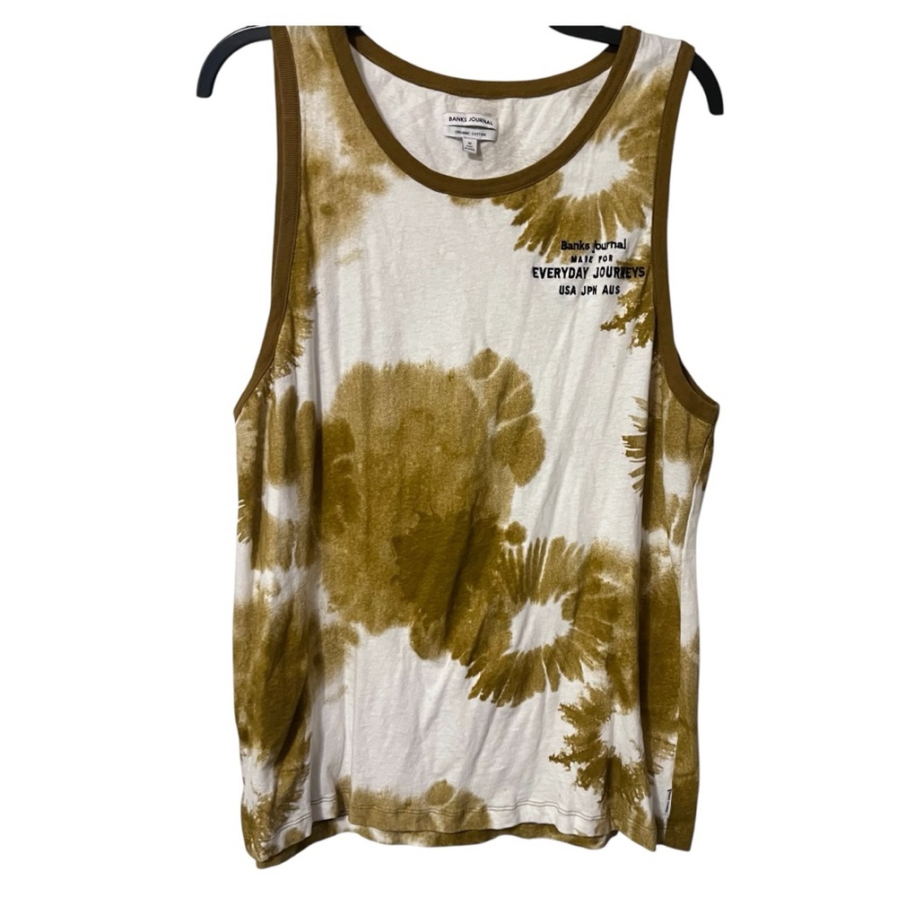 Banks Journal Men’s Embroidered Tie Dye Tank Top Size Medium